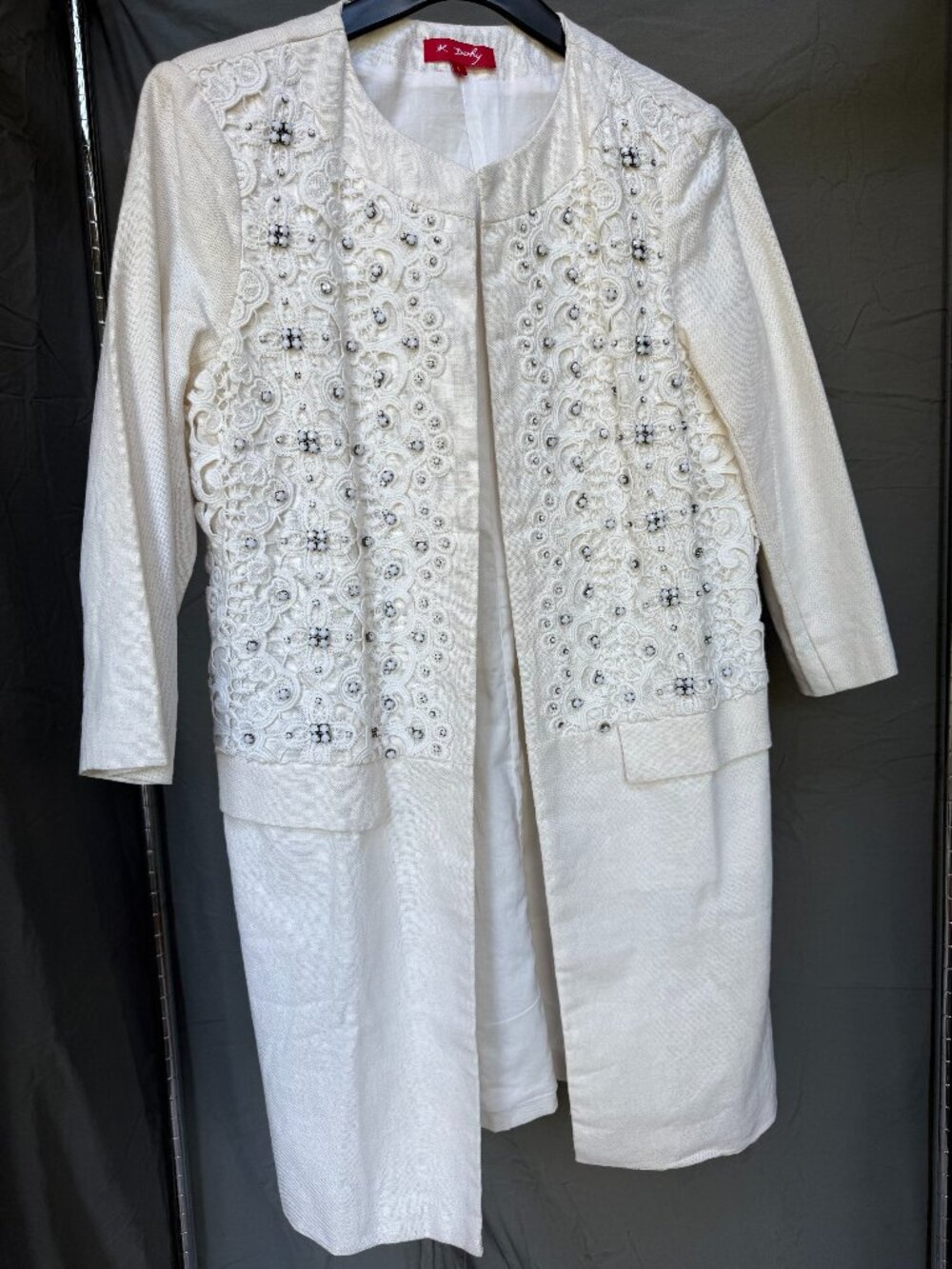 Jeweled Linen Jacket from Paris